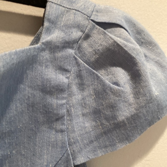 ASOS light blue Dress 45% linen - Picture 2 of 5